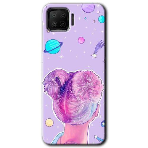 Potkal Hediye Fabrikası Oppo A73 Kılıf HD Baskılı Desen + Hayalet Cam Yandan Görünmez