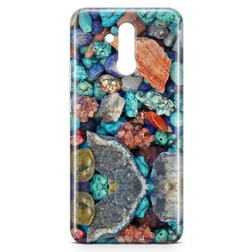 Huawei Mate 20 Lite Kılıf Pebbles Taşlı Arka Kapak Koruma Desenli Full Koruyucu