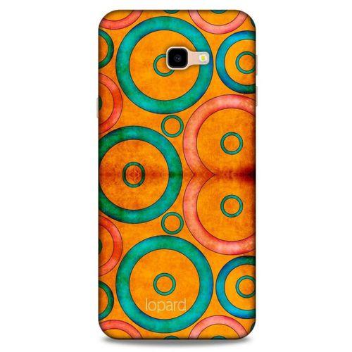 Samsung Galaxy J4 Plus Kılıf Pastel Renkler (39) Liquid Crystal Kılıf Turuncu Yeşil