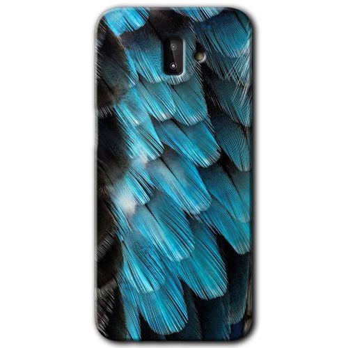 MRCİLETİSİM Samsung Galaxy J6 Plus Kılıf HD Desen Baskılı Arka Kapak + Temperli Cam - 9D Tüyler