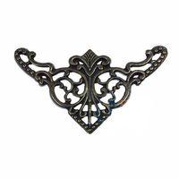 Dekoratif Köşe Süsü, Köşelik - Büyük, 31x55mm, Antik, 100 Adet