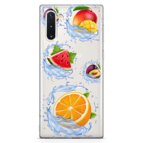 Samsung Galaxy Note 10 Kılıf Meyve Suları Arka Kapak Koruma Desenli Full Koruyucu