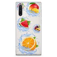 Samsung Galaxy Note 10 Kılıf Meyve Suları Arka Kapak Koruma Desenli Full Koruyucu