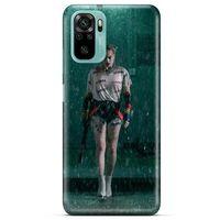 Xiaomi Redmi Note 10 5G Uyumlu Kılıf Harley Quinn (12) Koruyucu Silikon Yeşil Yağmur