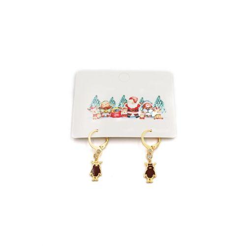 Geyik Yılbaşı Küpe - Altın