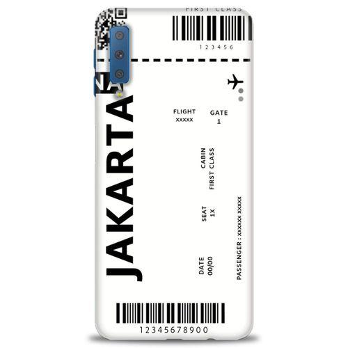 Samsung Galaxy A7 2018 Kılıf HD Baskılı Kılıf - Jakarta + Tam Ekran Koruyucu
