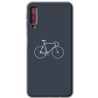 Galaxy A7 2018 Kılıf HD Desen Baskılı Arka Kapak - Bike + Kırılmaz Cam