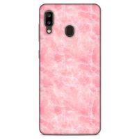 Mermer Desenli (4) Tema Koruma Kılıfı Pembe Samsung Galaxy A20 Kılıf