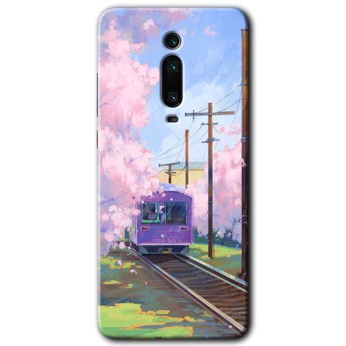 Xiaomi Mi 9T Kılıf Baskılı Arka Kapak - Rails Paint +Tam Ekran Koruyucu