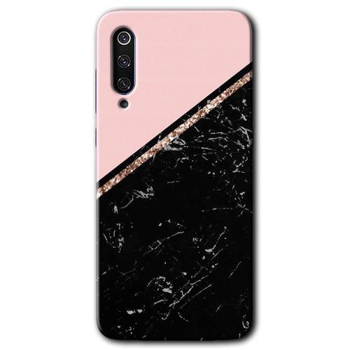 Xiaomi Mi 9 SE HD Baskılı Kılıf + 9D Tam Ekran Koruyucu - Yarım Mermer