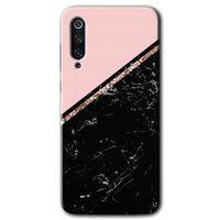 Xiaomi Mi 9 SE HD Baskılı Kılıf + 9D Tam Ekran Koruyucu - Yarım Mermer