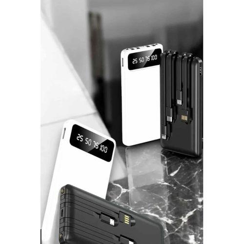 20.000 Mah Led Işıklı Lcd Ekran Usb Girişli Type-c Lightning Powerbank