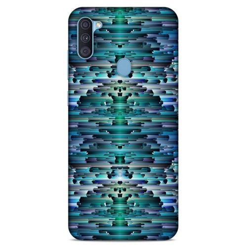 Lopard Samsung Galaxy A11 Uyumlu Kılıf PiXel (20) Koruyucu Kılıf Mavi