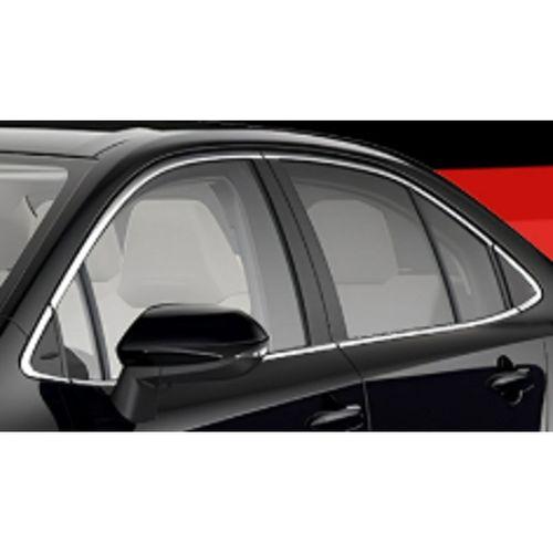 Toyota Uyumlu Corolla 2019- Cam Çerçevesi Paslanmaz Çelik