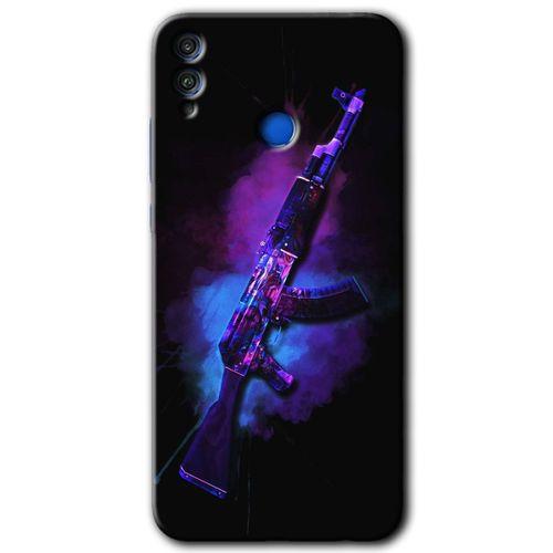 MRCİLETİSİM Honor 8c Kılıf HD Desen Baskılı Arka Kapak + Temperli Cam - AK