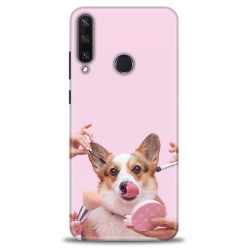 Huawei Y6P Kılıf HD Baskılı Kılıf - Sevimli Köpek + Tam Ekran Koruyucu