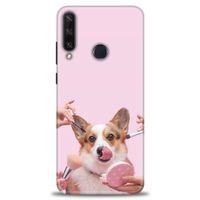 Huawei Y6P Kılıf HD Baskılı Kılıf - Sevimli Köpek + Tam Ekran Koruyucu