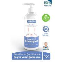 Babyton Göz Yakmayan Doğal Bebek ve Çocuk Şampuanı 400ml