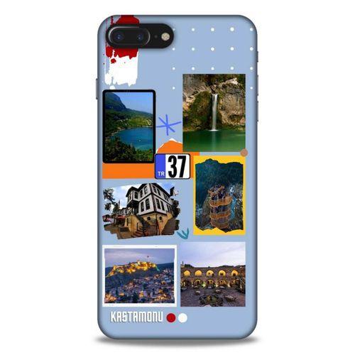 Lopard Apple Iphone 8 Plus Uyumlu Kılıf Şehirli ※ (37) Kastamonu Silicone Cover