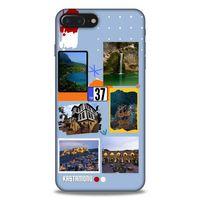 Lopard Apple Iphone 8 Plus Uyumlu Kılıf Şehirli ※ (37) Kastamonu Silicone Cover