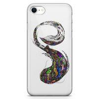 Apple iPhone SE 2020 Kılıf Rengarenk Balık Arka Kapak Koruma Desenli Full Koruyucu