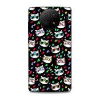 Lopard Xiaomi Redmi Note 9 5g Uyumlu Kılıf Kediler (26) Tpu Silikon Kılıf Karışık Renkli