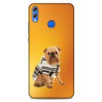 Huawei Honor 8x Kılıf Köpek Kıyafetleri (28) Arka Kapak Brüksel Griffonu Hırka