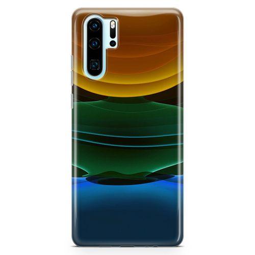 Huawei P30 Pro Kılıf Yer Gök Güneş Arka Kapak Koruma Desenli Full Koruyucu