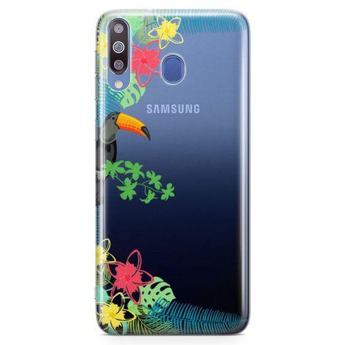 Samsung Galaxy M30 Kılıf Tukan Kuşu Arka Kapak Koruma Desenli Full Koruyucu
