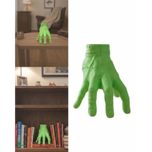 3d Yeşil El Dekoratif Heykel 27x22 Cm Büyük Boy Modern Tasarım