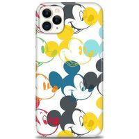 iPhone 11 Pro Kılıf HD Baskılı Kılıf - Renkli Mickey Mouse + Tam Ekran Koruyucu