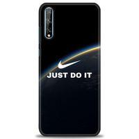 Huawei P Smart S Kılıf HD Baskılı Kılıf - Nike Dünya + Tam Ekran Koruyucu