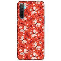 Oppo Realme 6i Kılıf Kelebek Etkisi (6) Silikon Kılıf Mavi Yeşil