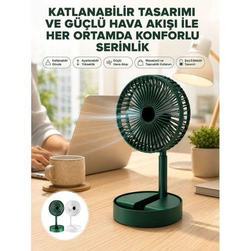Katlanabilir Usb  Masaüstü Soğutucu Mini Fan Telefon Tutucu