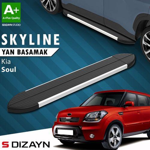 S-Dizayn Kia Soul Skyline Aluminyum Yan Basamak 173 Cm 2009-2014 A+ Kalite