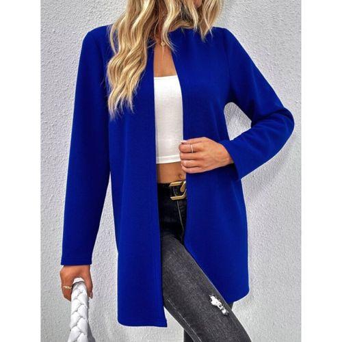 Kadın Uzun Kollu önü Açık Uzun Modal Ceket