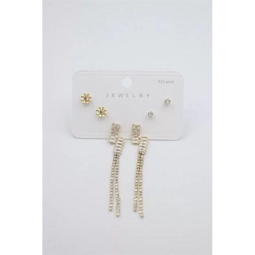 Çoklu Set Küpe - Altın