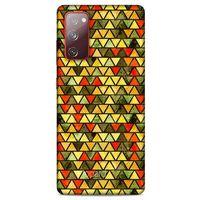 Samsung Galaxy S20 Fe Kılıf Pastel Renkler (46) Core Armor Kılıf Yeşil Sarı