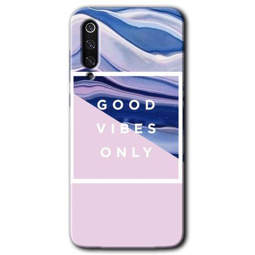 Xiaomi Mi 9 Kılıf HD Desen Baskılı Arka Kapak+Temperli Cam - Good Vibes