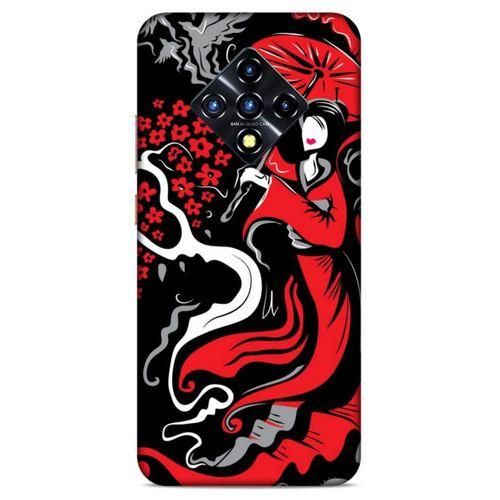 Lopard İnfinix Zero 8 Uyumlu Kılıf Soyut Sanat (11) Baskılı Tam Koruma