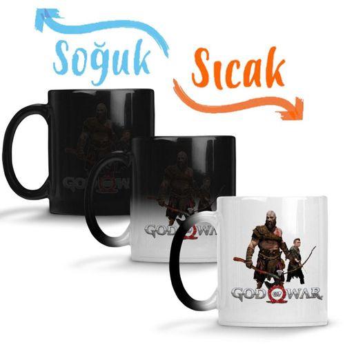Kratos E Atreus God Of War Sihirli Kupa Bardak Porselen