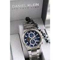 Daniel Klein Erkek Kol Saati 30 Metre Suya Dayanıklı Çelik Kordon + Bileklik Hediyeli VS.BLKT.0812
