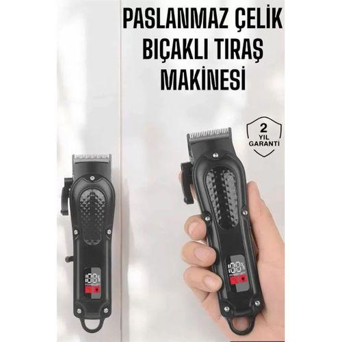 Sıfır Tıraş Makinesi Dijital Göstergeli Paslanmaz Çelik Bıçaklı Taşınabilir