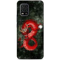 Xiaomi Mi 10 Lite Kılıf Dragons (23) Ultra Koruma Kılıfı Tatoo Kırmızı Ejderha