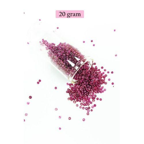 Dökme Cam Kum Boncuk (11/0) 2 mm - 4 Renk - Toplam 80 Gram - BNC400