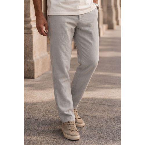 Sorrentino Relax Fit %100 Pamuk Flamlı Kumaş Erkek Jogger Pantolon - Mineral Gri