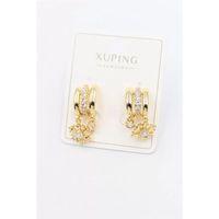 Taşlı Çoklu Görünümlü Küpe - Altın