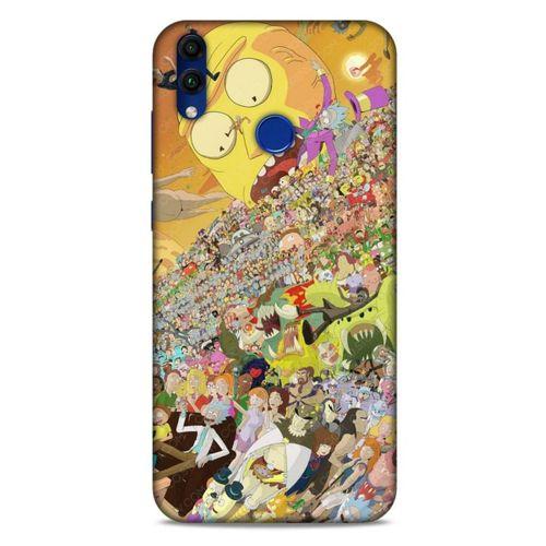 Huawei Honor 8C Uyumlu Kılıf Rick And Morty (37) Silicone Cover Slick Morty