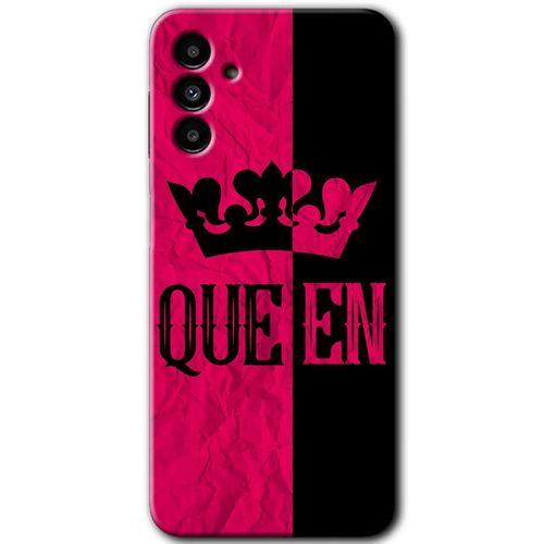 Samsung Galaxy M23 Kılıf Baskılı Kapak - Queen + 5D Tam Kaplayan Cam