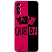 Samsung Galaxy M23 Kılıf Baskılı Kapak - Queen + 5D Tam Kaplayan Cam